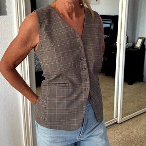 Haver & Blair London Plaid Stretch Vest - Size Small (Fits Medium)